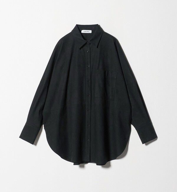 UNITED ARROWS「＜SACRA＞スエードライク ポケット シャツ」|シャツ・ブラウス|