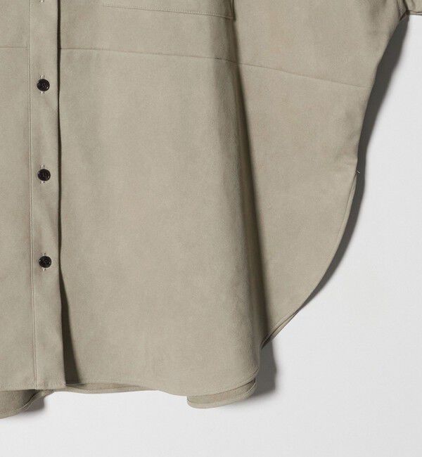 UNITED ARROWS「＜SACRA＞スエードライク ポケット シャツ」|シャツ・ブラウス|