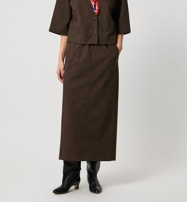 UNITED ARROWS「スエード ライク タイト スカート」|スカート|