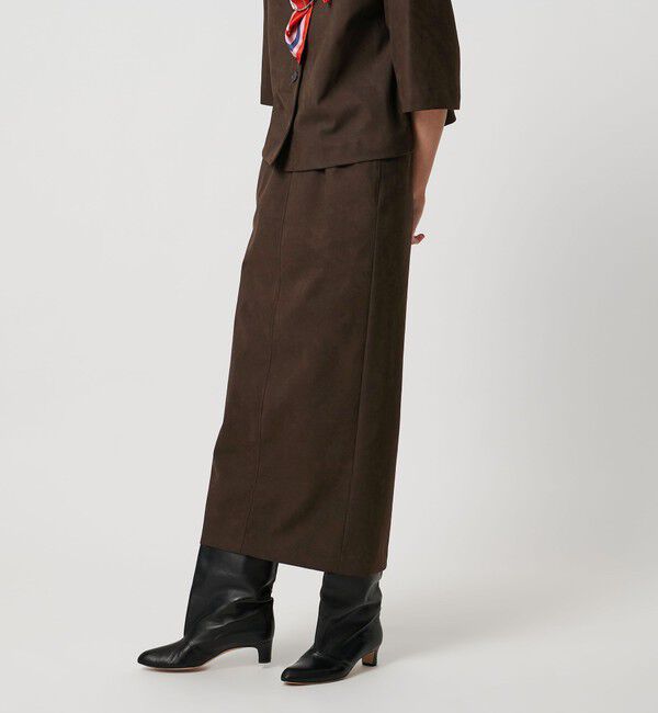 UNITED ARROWS「スエード ライク タイト スカート」|スカート|