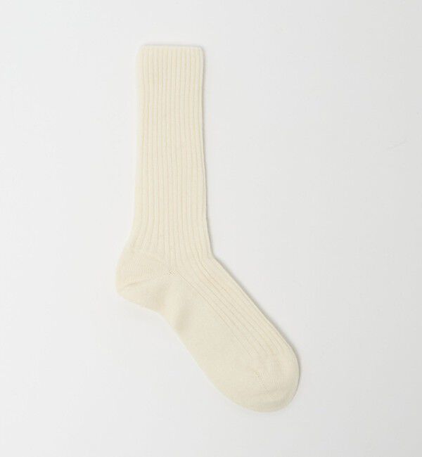 UNITED ARROWS「＜FALKE＞COSY リブソックス」|ソックス|OFF WHITE