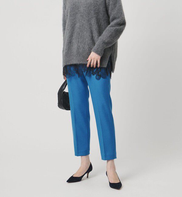 UNITED ARROWS「テーパード スリム パンツ」|スラックス|COBALT