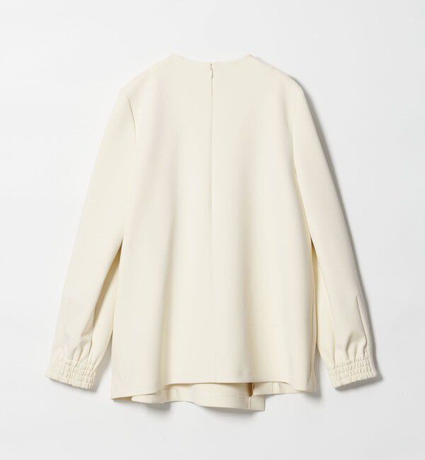 UNITED ARROWS「SPONGY クルーネック ギャザー ブラウス」|シャツ・ブラウス|