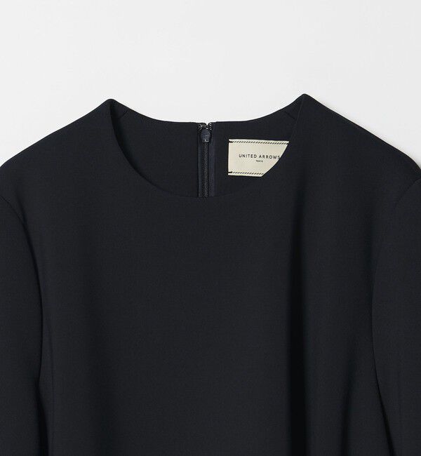 UNITED ARROWS「SPONGY クルーネック ギャザー ブラウス」|シャツ・ブラウス|