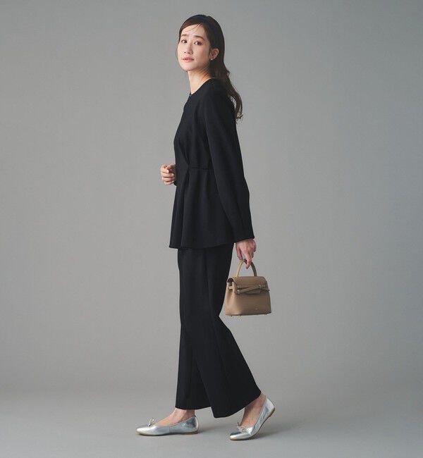 UNITED ARROWS「SPONGY クルーネック ギャザー ブラウス」|シャツ・ブラウス|