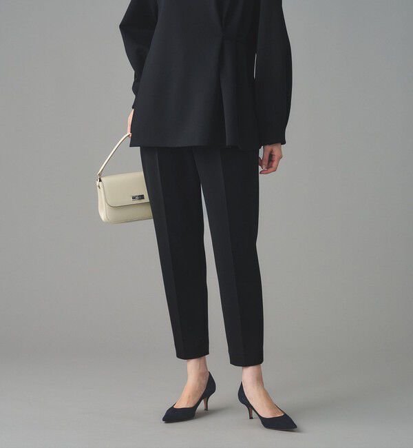 UNITED ARROWS「SPONGY タック テーパードパンツ」|スラックス|