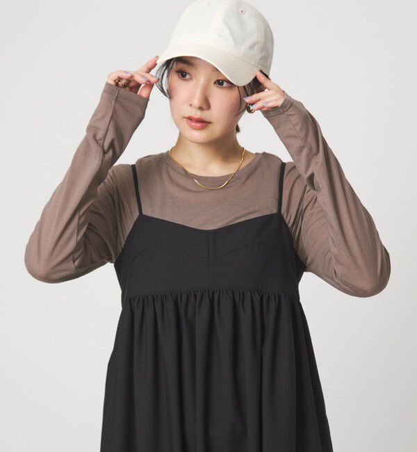 UNITED ARROWS green label relaxing「【WEB限定】＜at ease＞シアー テンジク ロングスリーブ カットソー」|Tシャツ・カットソー|