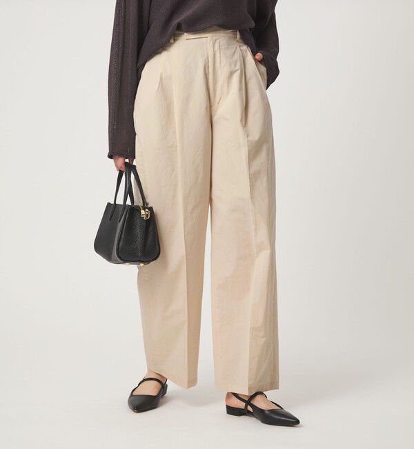 UNITED ARROWS green label relaxing「FAbRICA 2タック ワイド パンツ」|チノ|