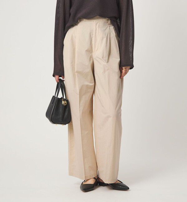 UNITED ARROWS green label relaxing「FAbRICA 2タック ワイド パンツ」|チノ|