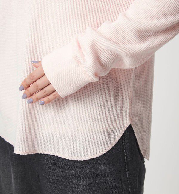 UNITED ARROWS green label relaxing「【WEB限定】＜at ease＞ワッフル ヘンリーネック ロングスリーブ カットソー」|Tシャツ・カットソー|