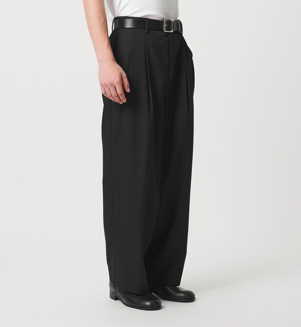 MONKEY TIME「TWツイル 2P ワイド ストレート スラックス」|チノ|