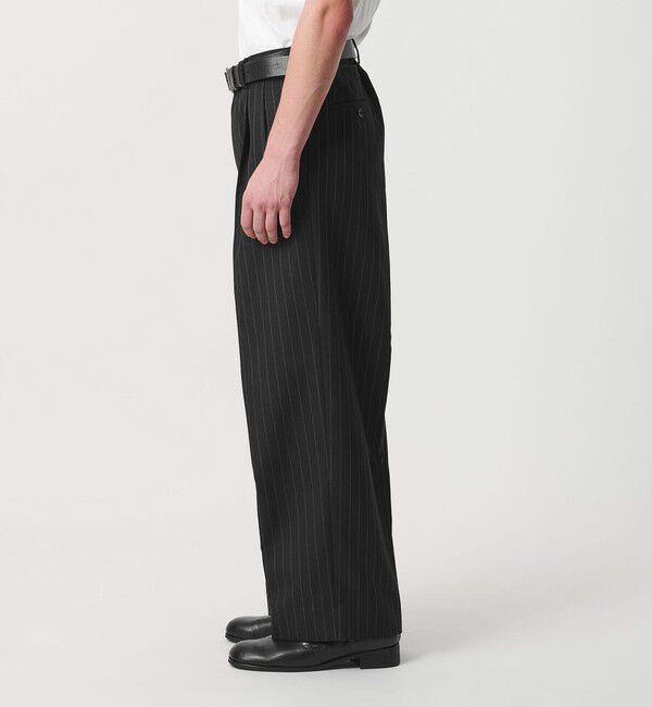 MONKEY TIME「TWツイル 2P ワイド ストレート スラックス」|チノ|