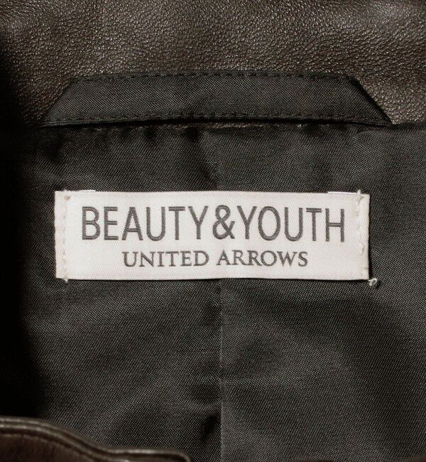 BEAUTY&YOUTH UNITED ARROWS「セミベジタブル シープ レザー ブルゾン」|ブルゾン・スタジャン|