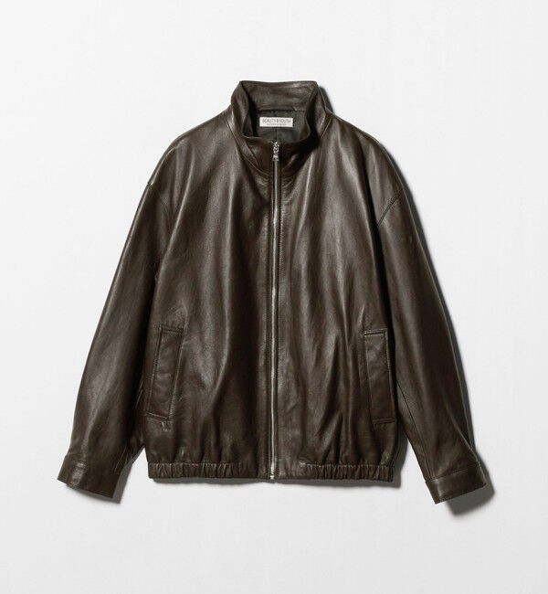 BEAUTY&YOUTH UNITED ARROWS「セミベジタブル シープ レザー ブルゾン」|ブルゾン・スタジャン|