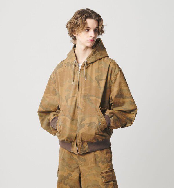 MONKEY TIME「ピグメント プリント ジップ フード ジャケット -セットアップ対応-」|その他|