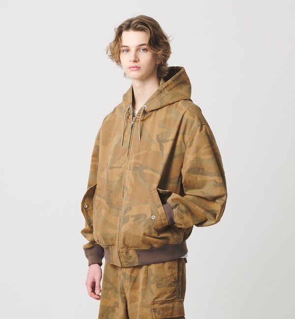 MONKEY TIME「ピグメント プリント ジップ フード ジャケット -セットアップ対応-」|その他|