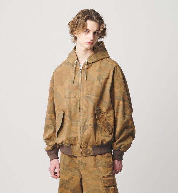 MONKEY TIME「ピグメント プリント ジップ フード ジャケット -セットアップ対応-」|その他|