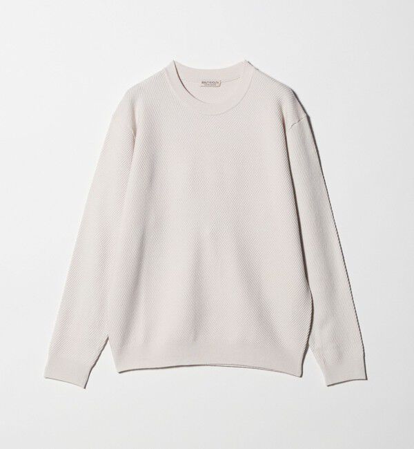 BEAUTY&YOUTH UNITED ARROWS「ウォッシャブルウール ツイル クルーネック ニット 手洗い可能」|ニット・セーター|