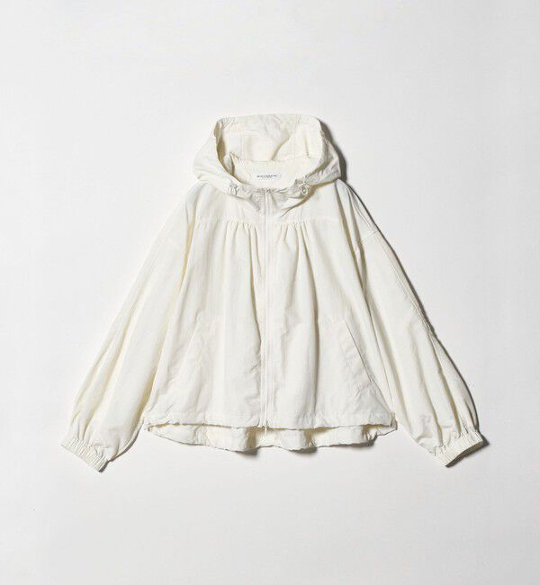 BEAUTY&YOUTH UNITED ARROWS「ナイロン ギャザーフードブルゾン ウォッシャブル」|ブルゾン・スタジャン|OFF WHITE