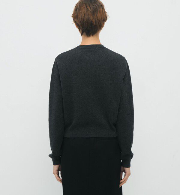 CABaN「コットンカシミヤ クルーネックカーディガン」|カーディガン|