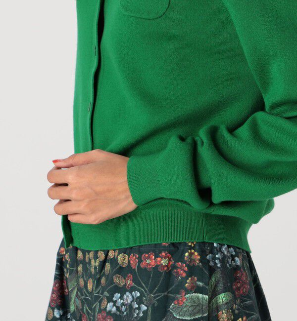 CABaN「コットンカシミヤ クルーネックカーディガン」|カーディガン|