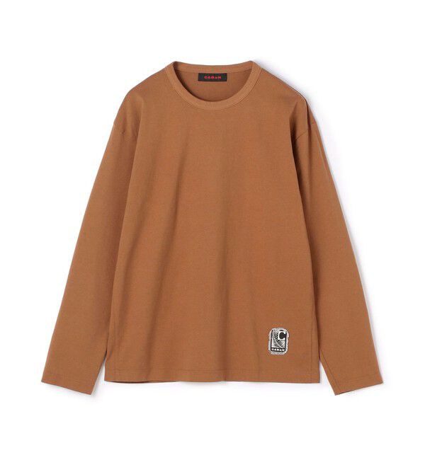 CABaN「CABaN ドライスビンコットン ルーズフィットTシャツ」|Tシャツ・カットソー|47 ブラウン