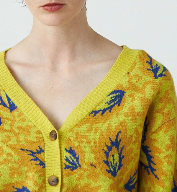 SOULEIADO「ダブルジャガード　Vネックカーディガン」|ニット・セーター|