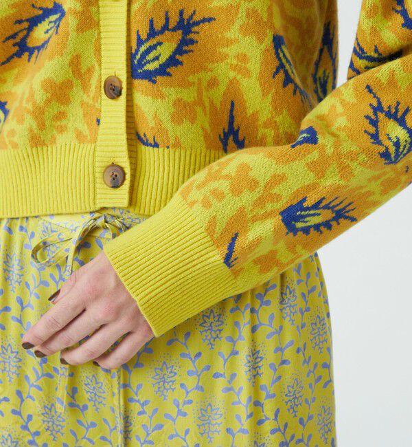 SOULEIADO「ダブルジャガード　Vネックカーディガン」|ニット・セーター|