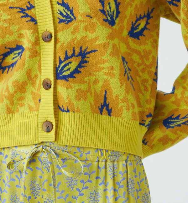 SOULEIADO「ダブルジャガード　Vネックカーディガン」|ニット・セーター|