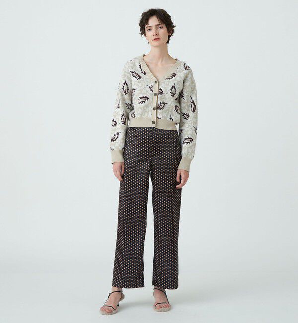 SOULEIADO「ダブルジャガード　Vネックカーディガン」|ニット・セーター|