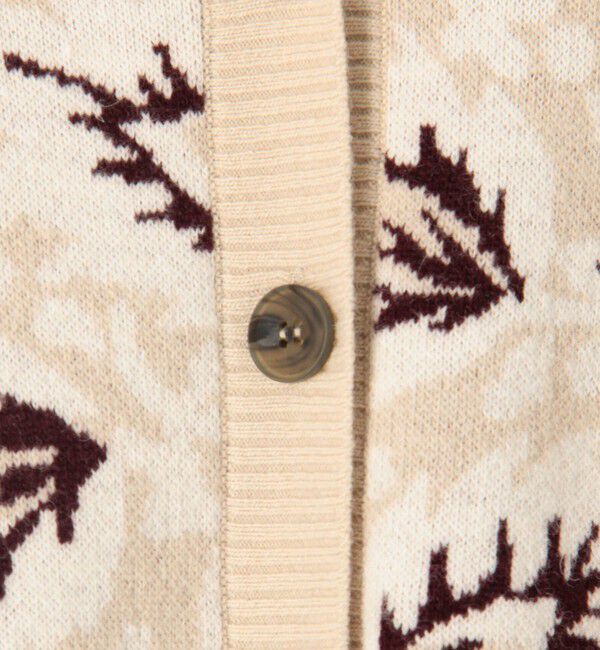 SOULEIADO「ダブルジャガード　Vネックカーディガン」|ニット・セーター|