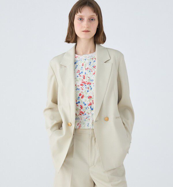 MACPHEE「ウールギャバジン ダブルブレストジャケット」|テーラードジャケット|