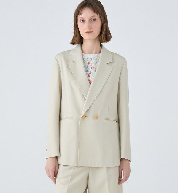 MACPHEE「ウールギャバジン ダブルブレストジャケット」|テーラードジャケット|