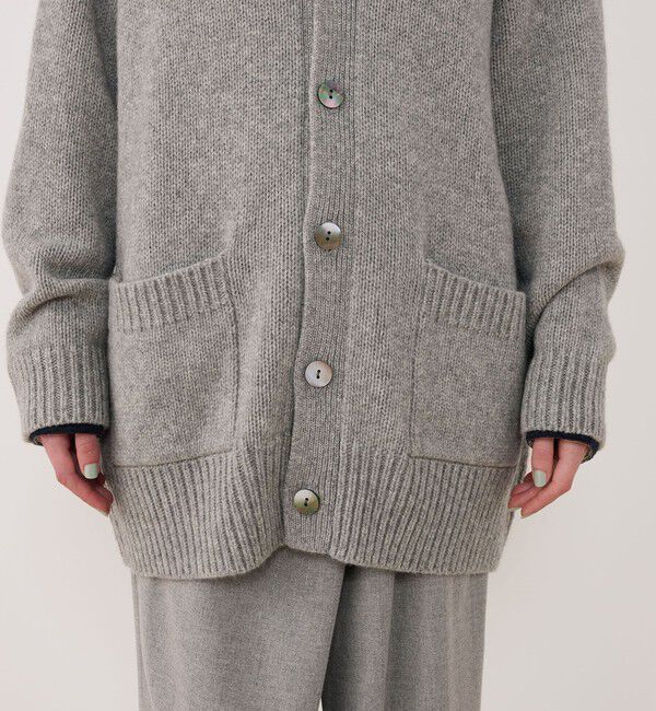 GALERIE VIE「ファインウール Vネックカーディガン」|カーディガン|
