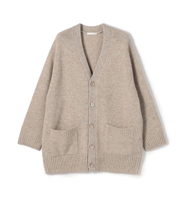 GALERIE VIE「ファインウール Vネックカーディガン」|カーディガン|44 ベージュ系