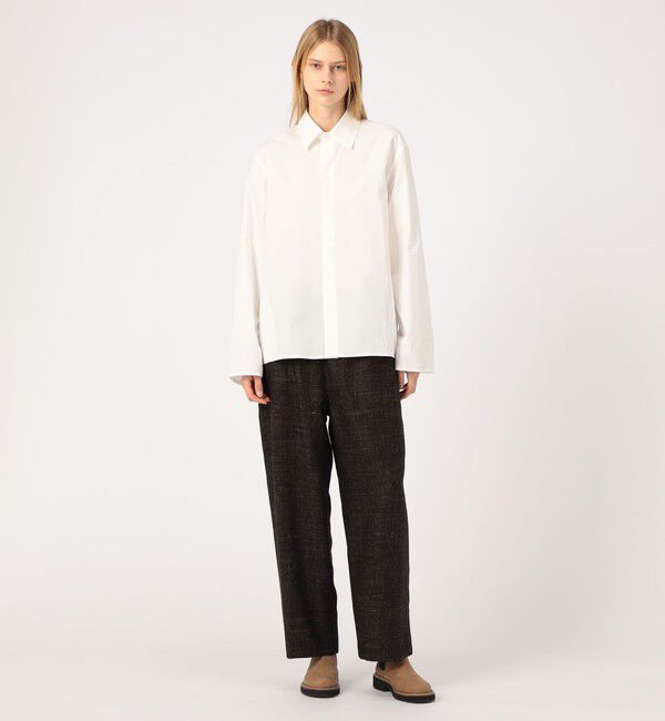 GALERIE VIE「フラックスフラノ イージーストレートパンツ」|その他|