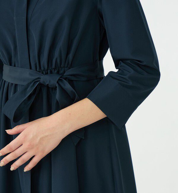 Ballsey「プリーツコンビ シャツワンピース」|ワンピース|