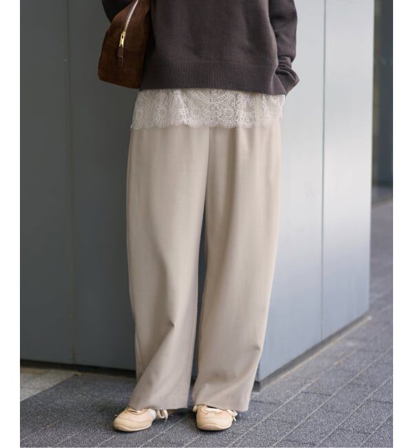 IENA「ウォッシャブルセミコクーンパンツ」|その他|