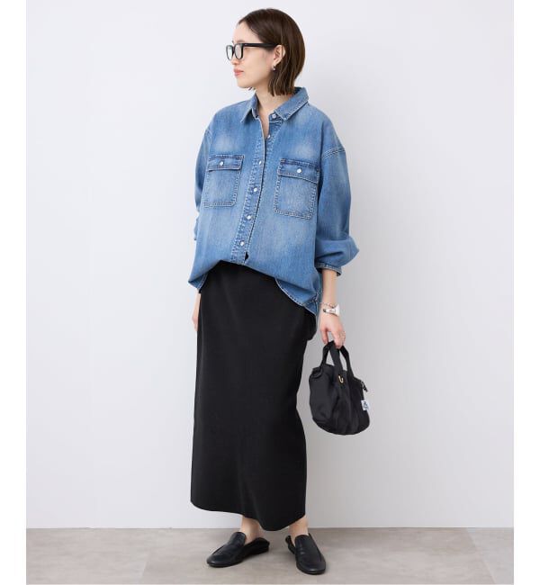 SLOBE IENA「《セットアップ対応可/WEB限定カラーあり/追加2》ミラノリブタイトスカート」|スカート|