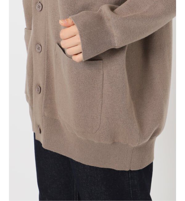 SLOBE IENA「《WEB限定/追加2》サガラ刺繍スウェットライクニットカーディガン」|カーディガン|