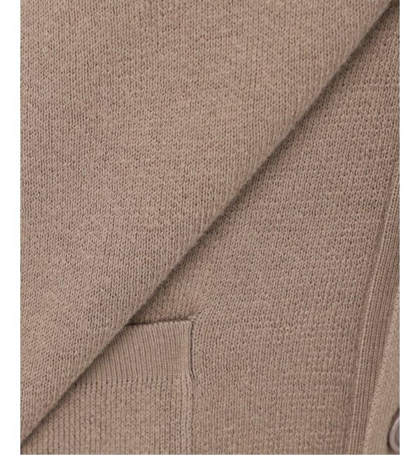 SLOBE IENA「《WEB限定/追加2》サガラ刺繍スウェットライクニットカーディガン」|カーディガン|