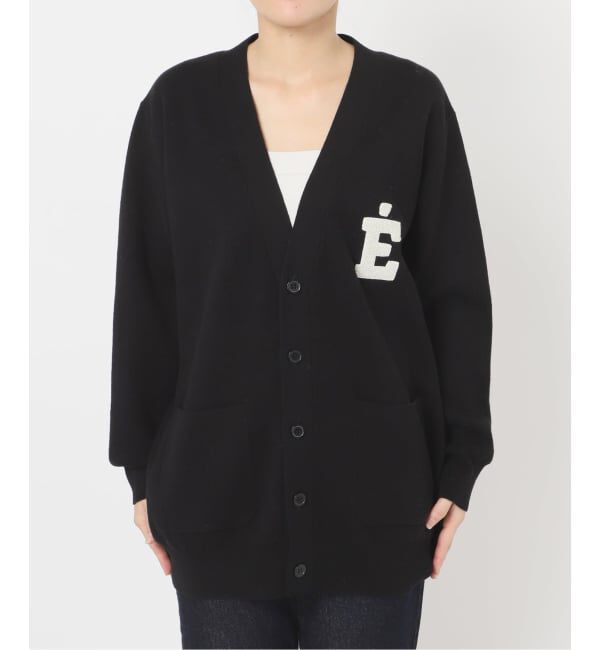 SLOBE IENA「《WEB限定/追加2》サガラ刺繍スウェットライクニットカーディガン」|カーディガン|