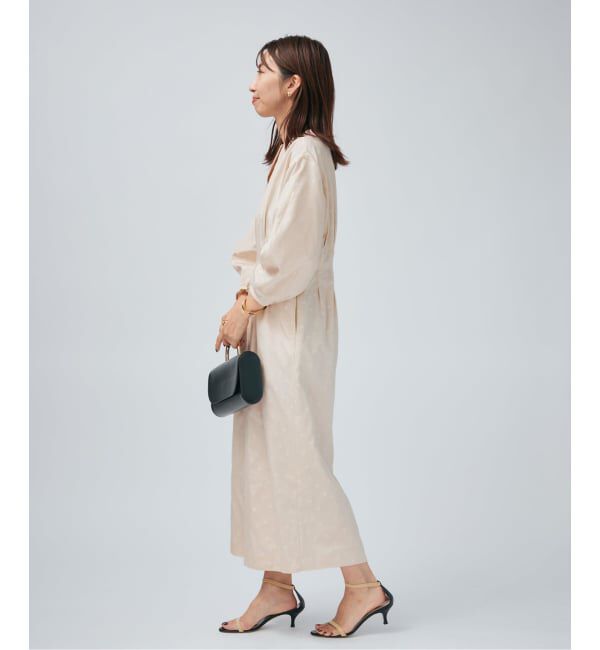 VERMEIL par iena「DOTジャガード ウエストシェイプワンピース」|ワンピース|