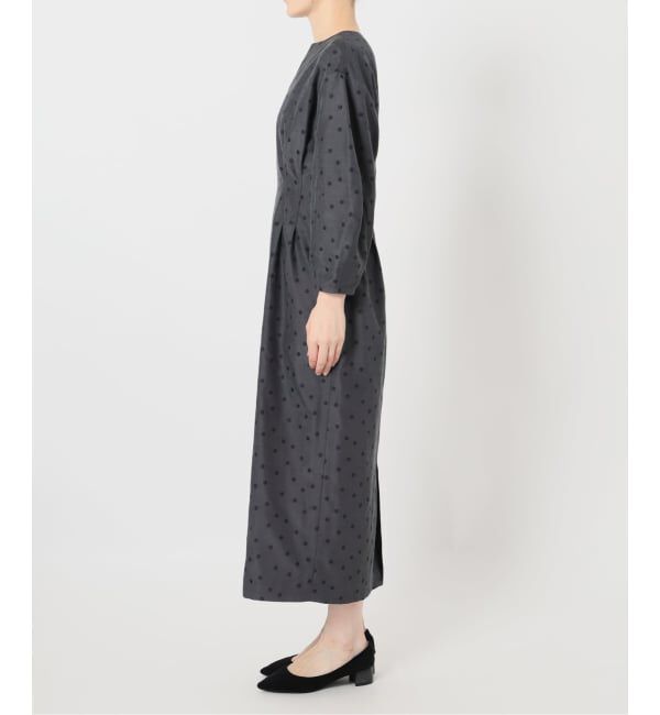 VERMEIL par iena「DOTジャガード ウエストシェイプワンピース」|ワンピース|