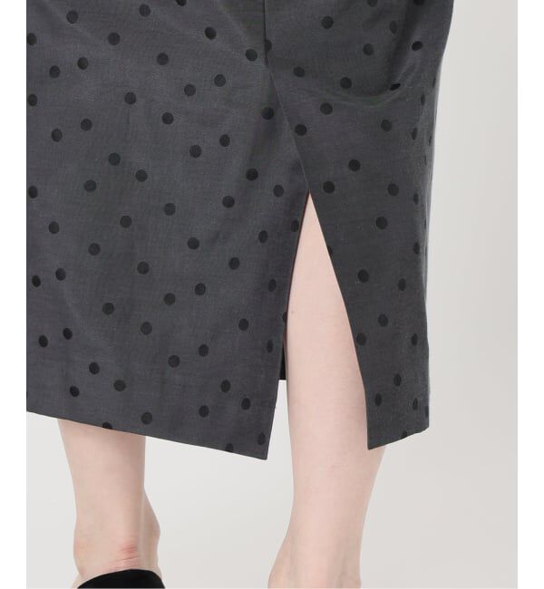 VERMEIL par iena「DOTジャガード ウエストシェイプワンピース」|ワンピース|