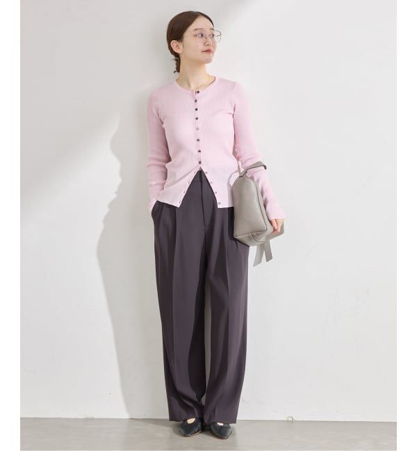 IENA「ウォッシャブル ジョーゼットスラックス」|スラックス|