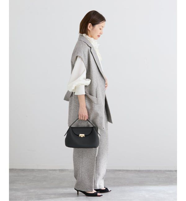 IENA「&NAVY ツイーディーパンツ」|スラックス|