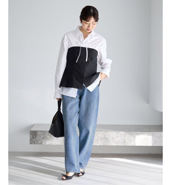 IENA「《WEB限定/追加2》カーブシルエットデニム」|デニム|