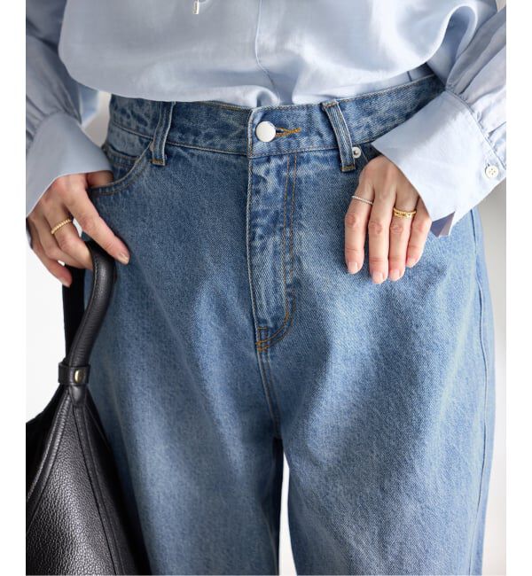 IENA「《WEB限定/追加2》カーブシルエットデニム」|デニム|