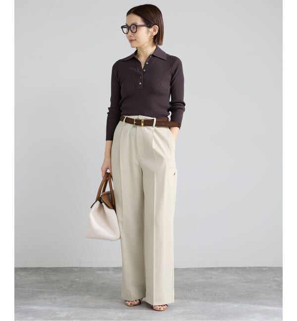 IENA「《予約》ハイツイストツイルスラックス」|スラックス|